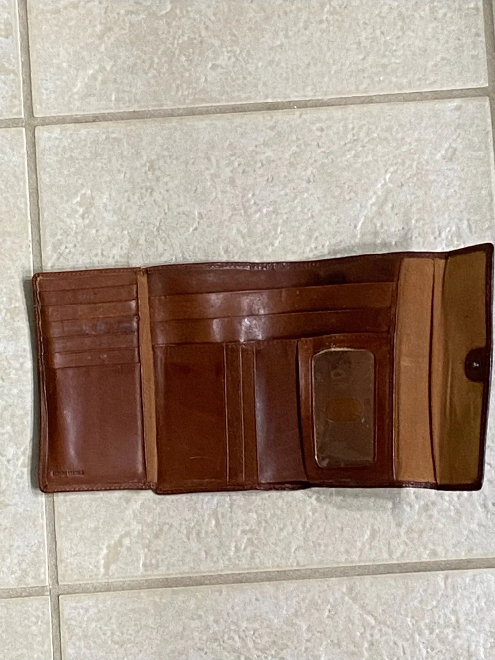 Fossil Chestnut Leather Wallet